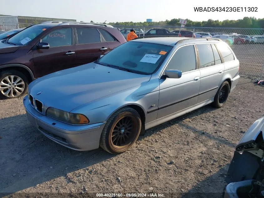 WBADS43423GE11302 2003 BMW 525Ita