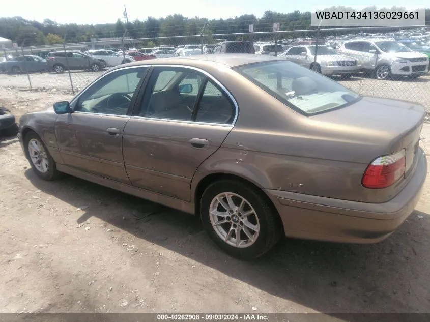 WBADT43413G029661 2003 BMW 525Ia