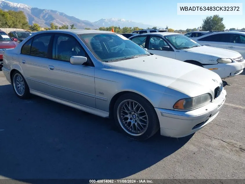 2003 BMW 530Ia VIN: WBADT63483CK32372 Lot: 40814062