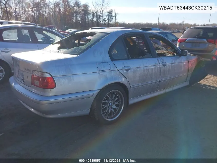 WBADT63443CK30215 2003 BMW 530Ia