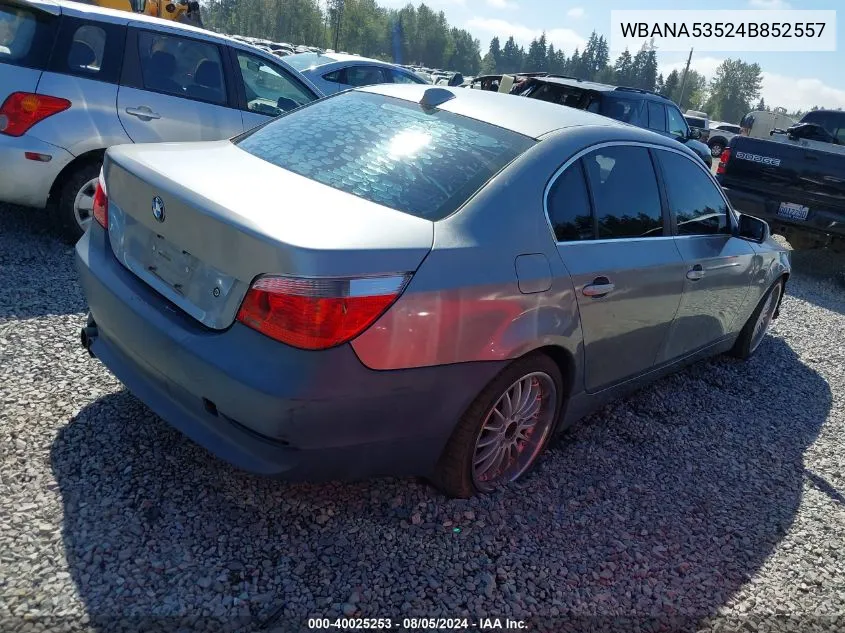 WBANA53524B852557 2004 BMW 525I