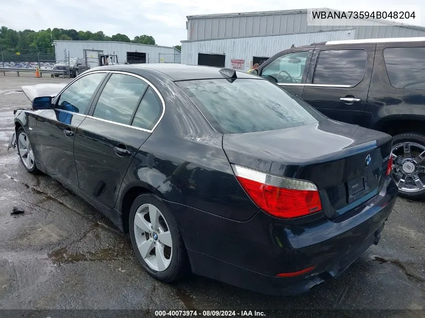 2004 BMW 530I VIN: WBANA73594B048204 Lot: 40073974