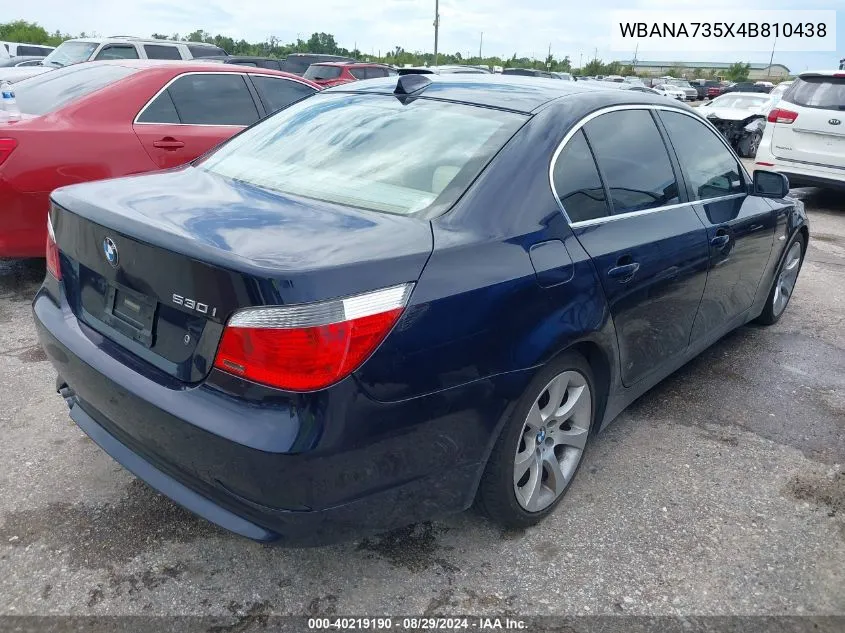 WBANA735X4B810438 2004 BMW 530I