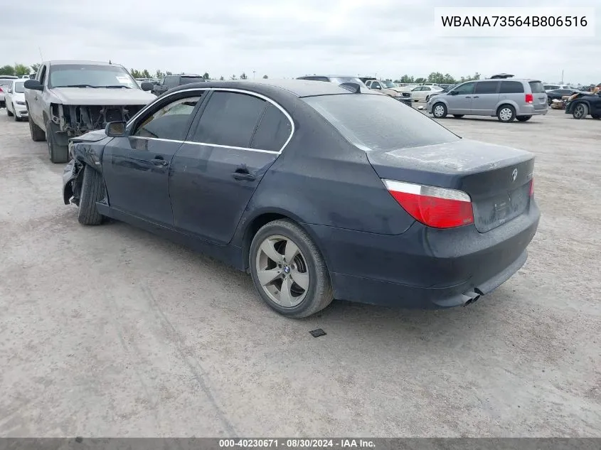 2004 BMW 530I VIN: WBANA73564B806516 Lot: 40230671