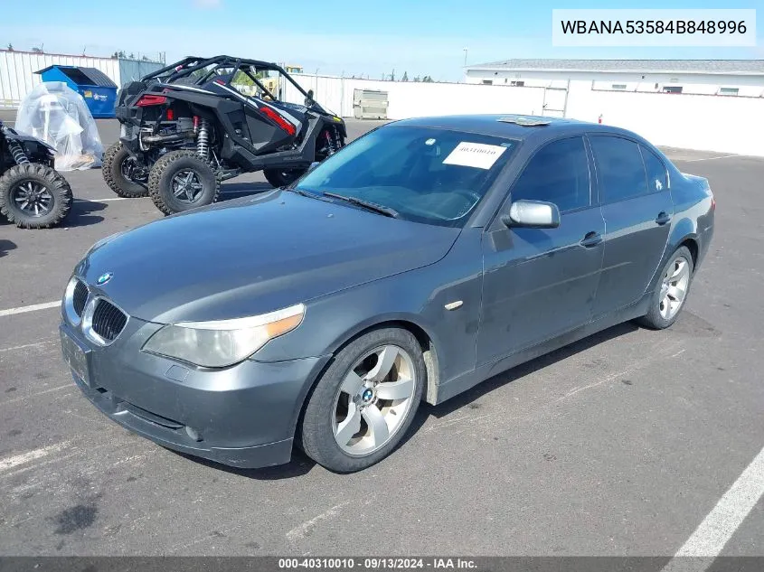 2004 BMW 525I VIN: WBANA53584B848996 Lot: 40310010