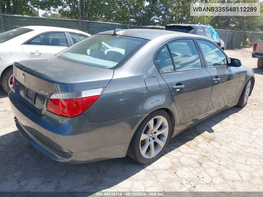 WBANB33554B112289 2004 BMW 545I