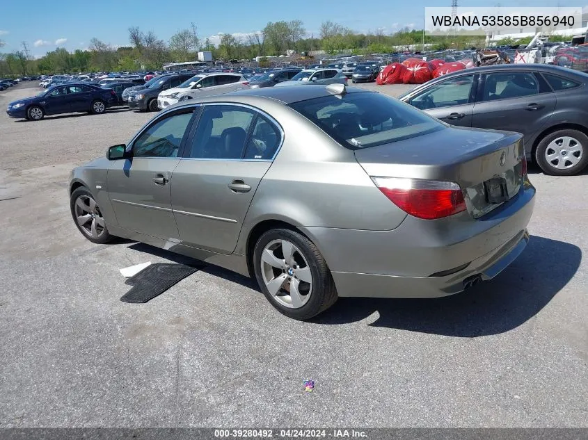 WBANA53585B856940 2005 BMW 525I