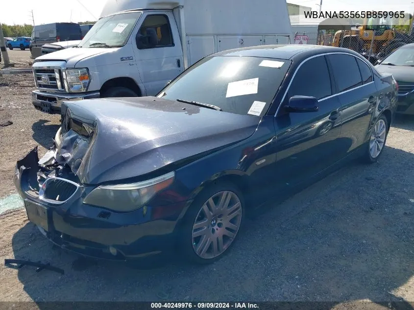 2005 BMW 525I VIN: WBANA53565B859965 Lot: 40249976