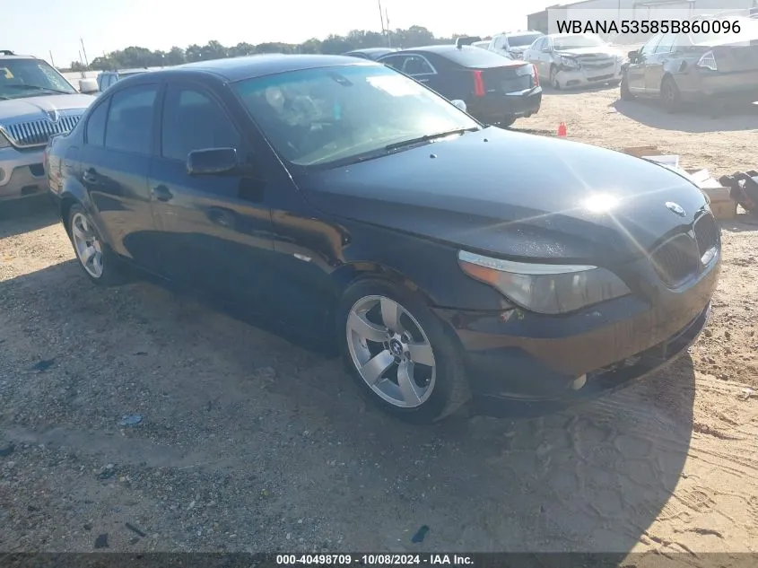 WBANA53585B860096 2005 BMW 525I