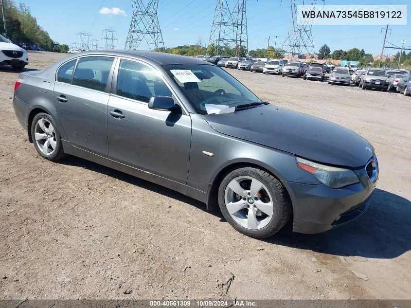 WBANA73545B819122 2005 BMW 530I