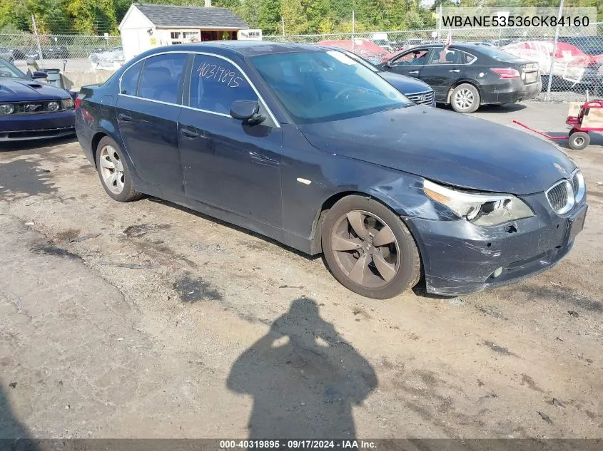 2006 BMW 525I I VIN: WBANE53536CK84160 Lot: 40319895