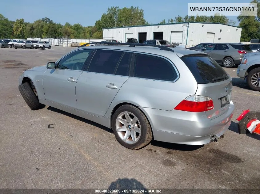 2006 BMW 530Xit VIN: WBANN73536CN01461 Lot: 40328689