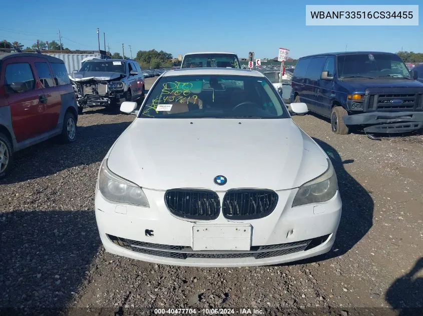 2006 BMW 5 Series 525Xi VIN: WBANF33516CS34455 Lot: 40477704