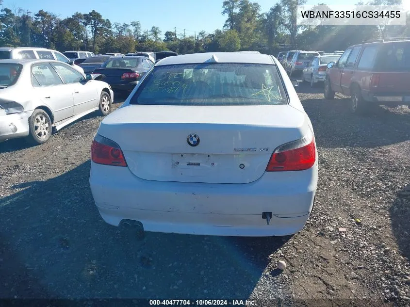 2006 BMW 5 Series 525Xi VIN: WBANF33516CS34455 Lot: 40477704