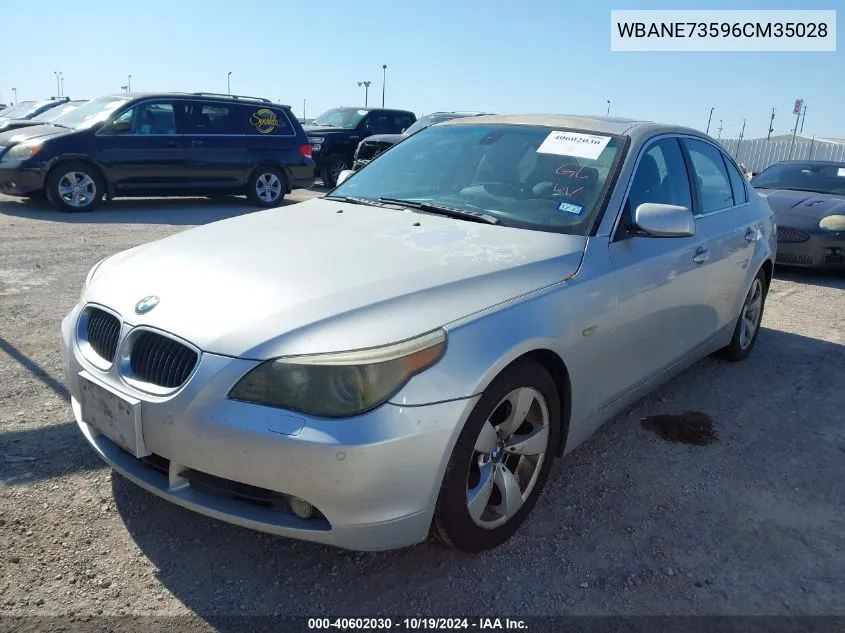 2006 BMW 530I VIN: WBANE73596CM35028 Lot: 40602030