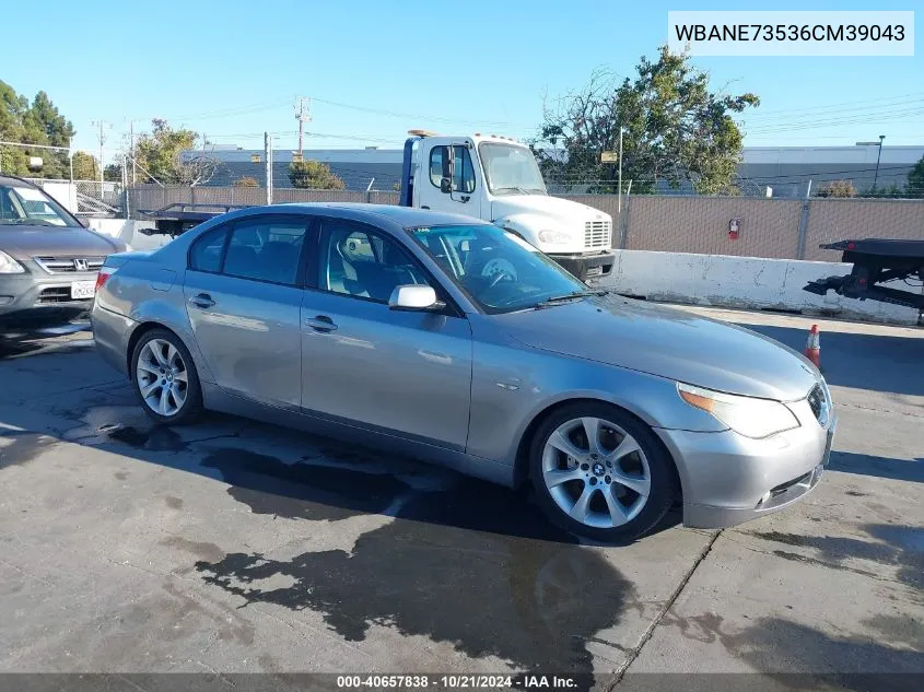 2006 BMW 530I I VIN: WBANE73536CM39043 Lot: 40657838