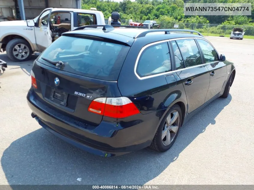 2007 BMW 530Xit VIN: WBANN73547CN04774 Lot: 40086814