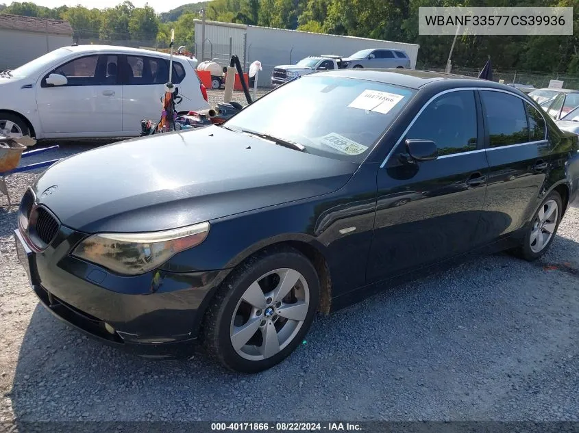 2007 BMW 525Xi VIN: WBANF33577CS39936 Lot: 40171866