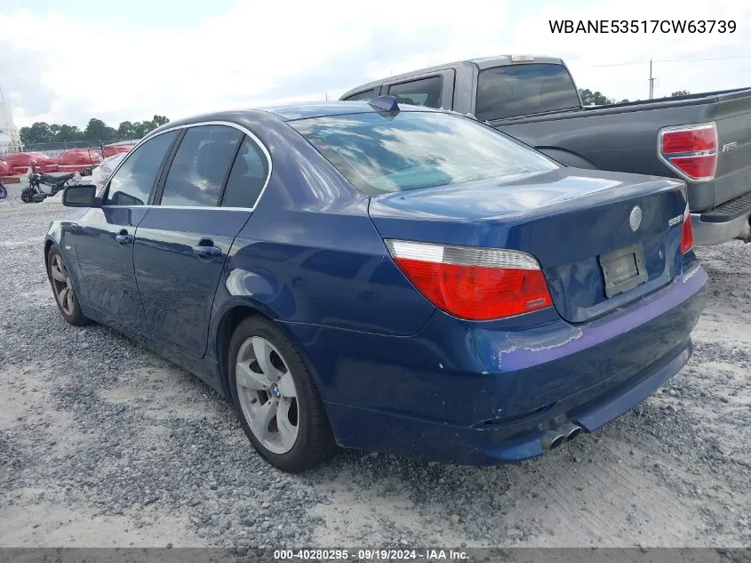 WBANE53517CW63739 2007 BMW 525I