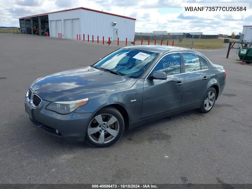 2007 BMW 530Xi VIN: WBANF73577CU26584 Lot: 40586473