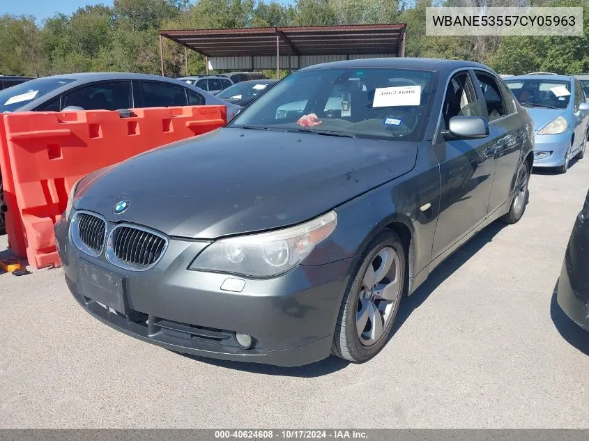 2007 BMW 525I VIN: WBANE53557CY05963 Lot: 40624608