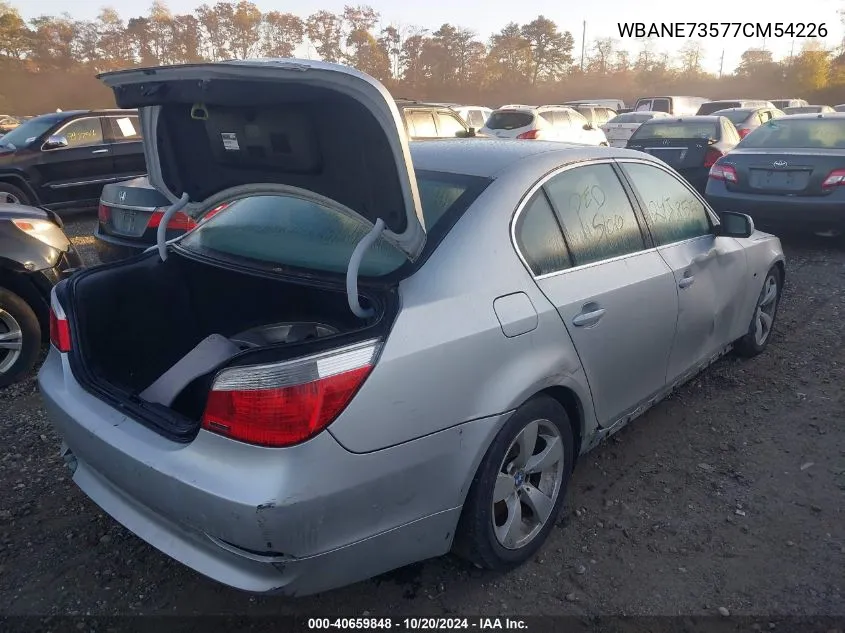 WBANE73577CM54226 2007 BMW 530I