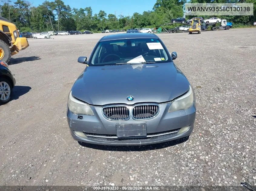 2008 BMW 535Xi VIN: WBANV93558C130138 Lot: 39763233