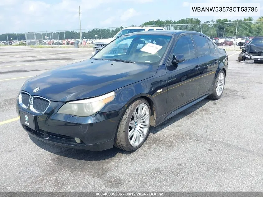 WBANW53578CT53786 2008 BMW 550I