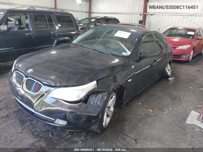 WBANU53508C116451 2008 BMW 528I