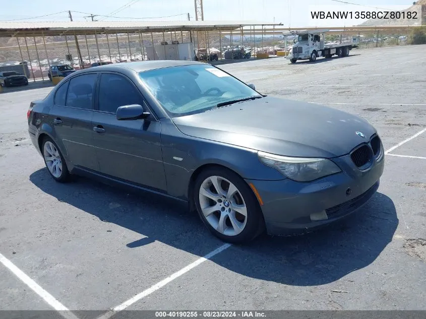 2008 BMW 535I VIN: WBANW13588CZ80182 Lot: 40190255