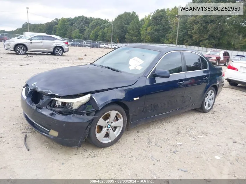 WBANV13508CZ52959 2008 BMW 528Xi