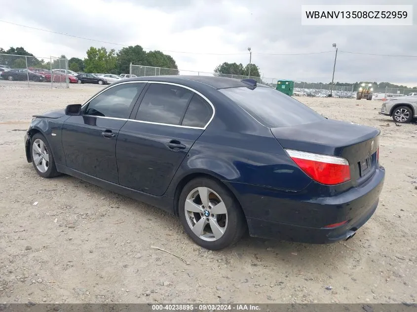 WBANV13508CZ52959 2008 BMW 528Xi