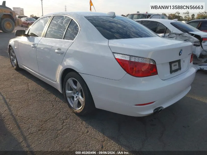 2008 BMW 535I VIN: WBANW13588CN56663 Lot: 40260496