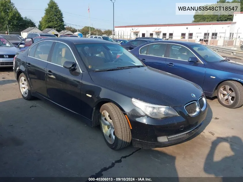 WBANU53548CT18547 2008 BMW 528I I