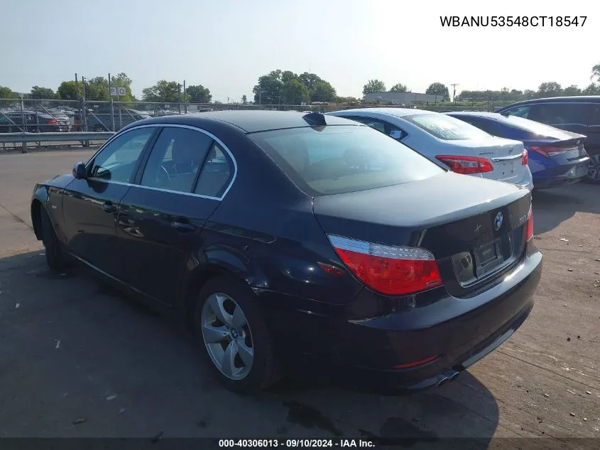 WBANU53548CT18547 2008 BMW 528I I