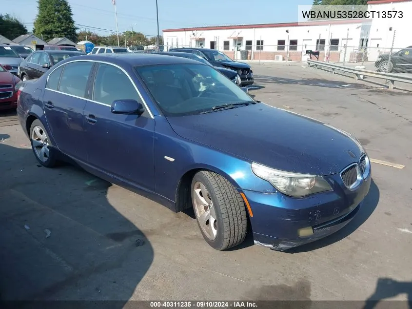 2008 BMW 528I I VIN: WBANU53528CT13573 Lot: 40311235