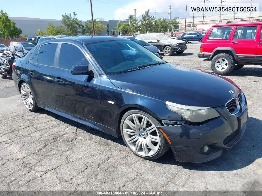 2008 BMW 550I I VIN: WBANW53548CT50554 Lot: 40318404