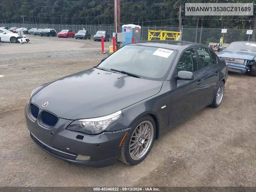 WBANW13538CZ81689 2008 BMW 535I