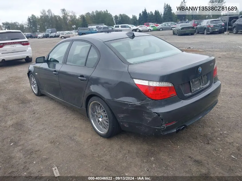 WBANW13538CZ81689 2008 BMW 535I