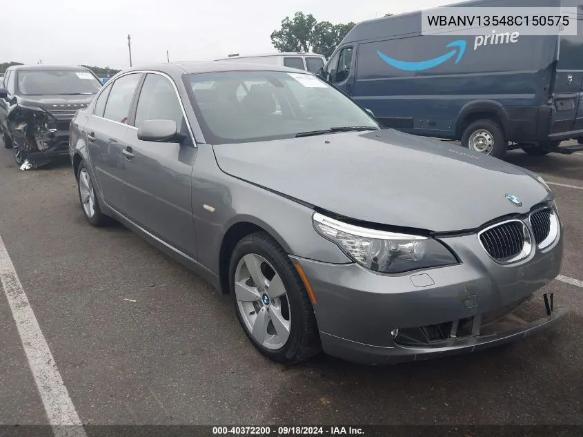 2008 BMW 528 Xi VIN: WBANV13548C150575 Lot: 40372200