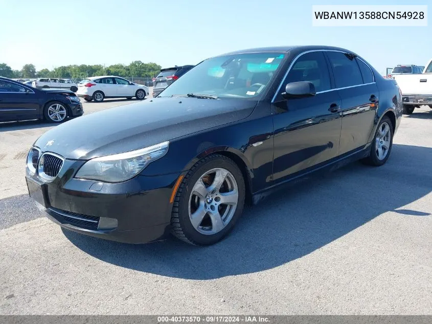 2008 BMW 535I VIN: WBANW13588CN54928 Lot: 40373570