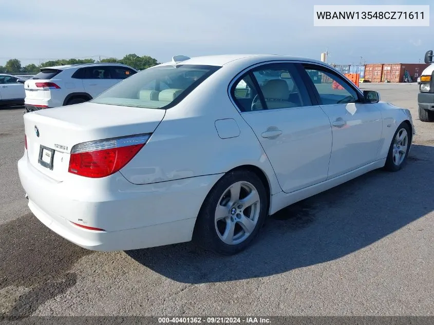 2008 BMW 535I VIN: WBANW13548CZ71611 Lot: 40401362