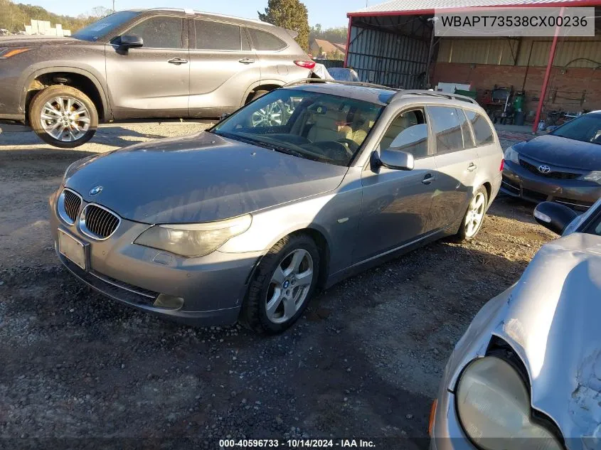 2008 BMW 535Xi VIN: WBAPT73538CX00236 Lot: 40596733