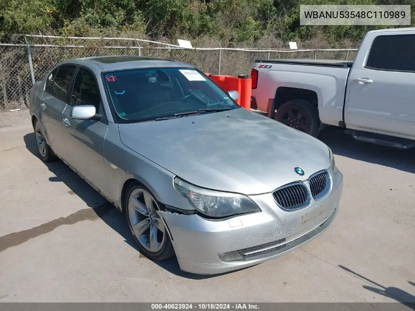 WBANU53548C110989 2008 BMW 528I