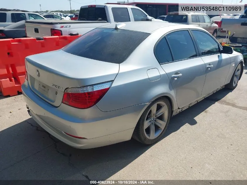 WBANU53548C110989 2008 BMW 528I