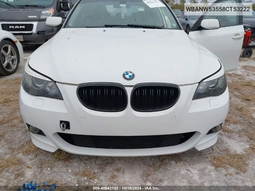 WBANW53558CT53222 2008 BMW 550I