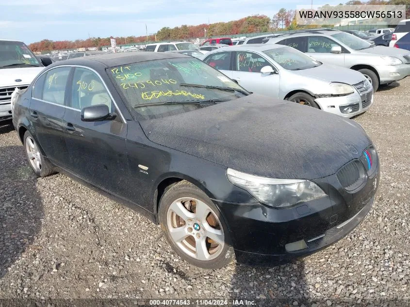 2008 BMW 535Xi VIN: WBANV93558CW56513 Lot: 40774543