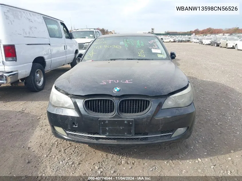 2008 BMW 535I VIN: WBANW13598CN56526 Lot: 40774544