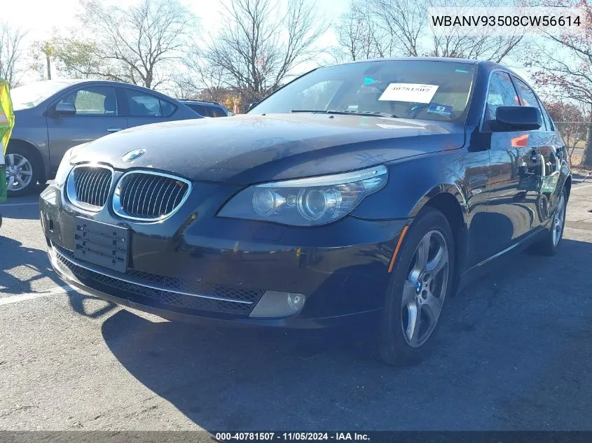 2008 BMW 535Xi VIN: WBANV93508CW56614 Lot: 40781507