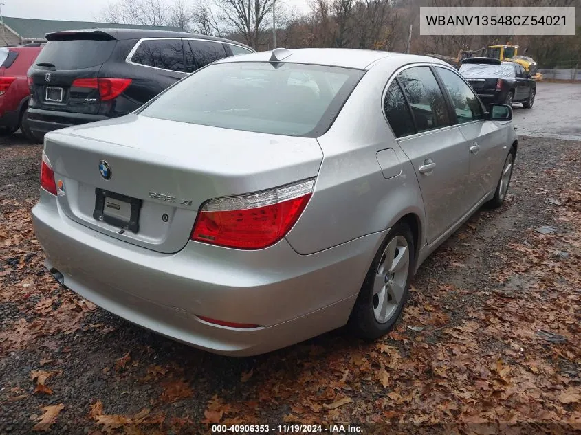 2008 BMW 528Xi VIN: WBANV13548CZ54021 Lot: 40906353